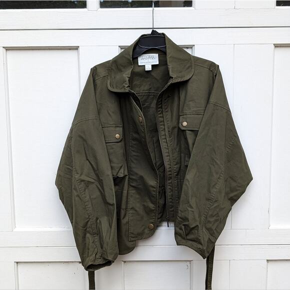 Anthropologie Jackets & Blazers - Anthropologie Mare Mare Puff Sleeve Green Utility Jacket, Size S